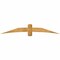 Ekena Millwork Bellingham Rough Sawn Timber Gable Bracket, Western Red Cedar, 84"W x 14"H x 2"D x 6"F, 4/12 Pitch GBW084X14X0206BEL00RWR - alternate 1